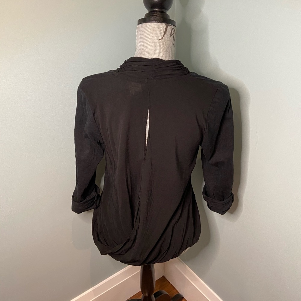 Anthro Deletta Black Mecene Top, M - Picture 6 of 14